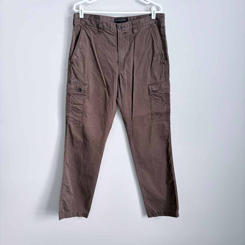 Banana Republic Cargo Pants Straight Leg Utility Gorpcore Brown Men's 34